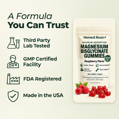 HonestRoot Magnesium Bisglycinate Gummies